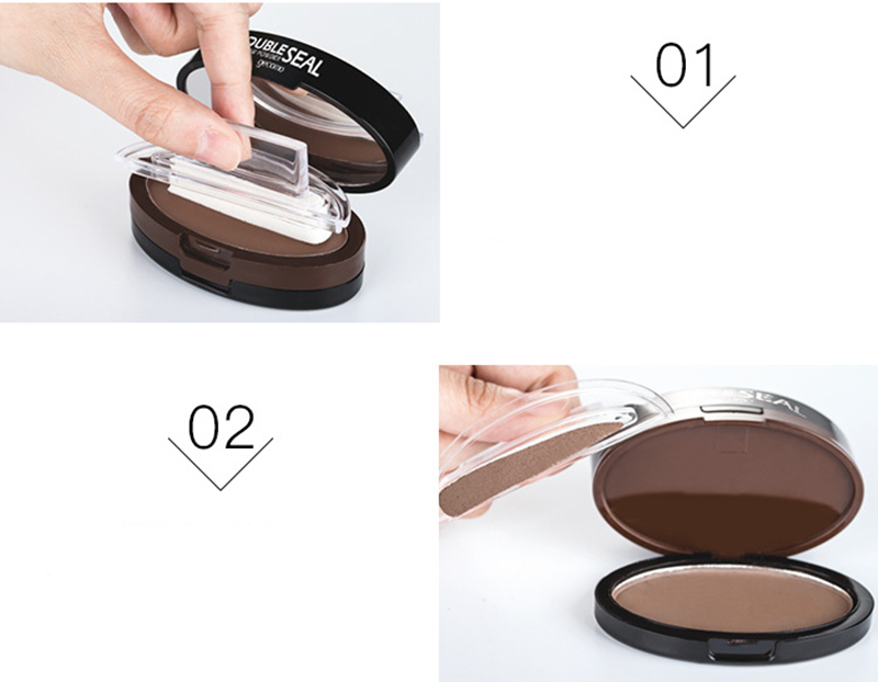 Eyebrow Powder Stamp Tint Stencil Kit Cosmetics Professional Makeup Waterproof Eye Brow Stamp Lift Eyebrow Enhancers Stencil Kit - Image 13