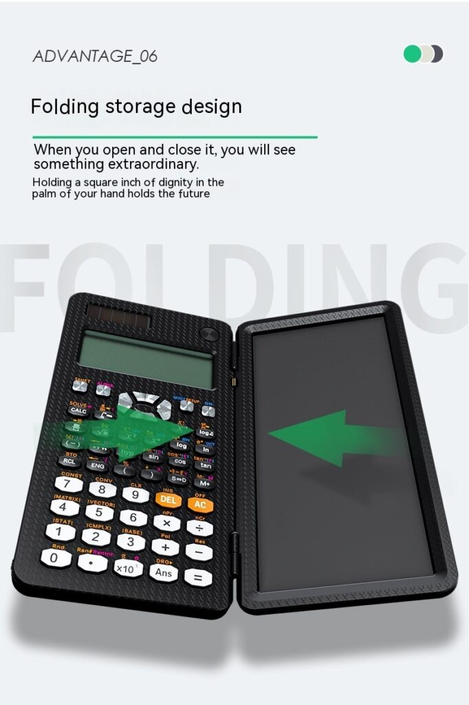 2 In 1 Foldable Scientific Calculators Handwriting Tablet Learning Function Calculator Foldable Desk Scientific Calculators