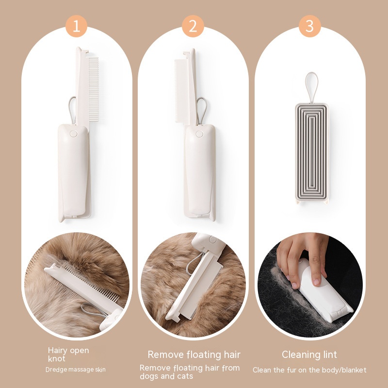 Pet Groomer Pet Hair Removal Brush Cat Grooming Brush Dog Cat Massage Epilator To Remove Floating Hair Cat Hair Dog Pet Supplies - Image 12