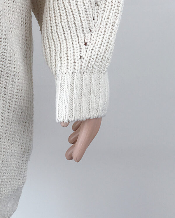 Solid Turtleneck Long Sweater Winter Warm Women Sweater Dress - Image 18