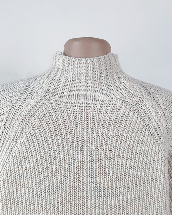 Solid Turtleneck Long Sweater Winter Warm Women Sweater Dress - Image 17