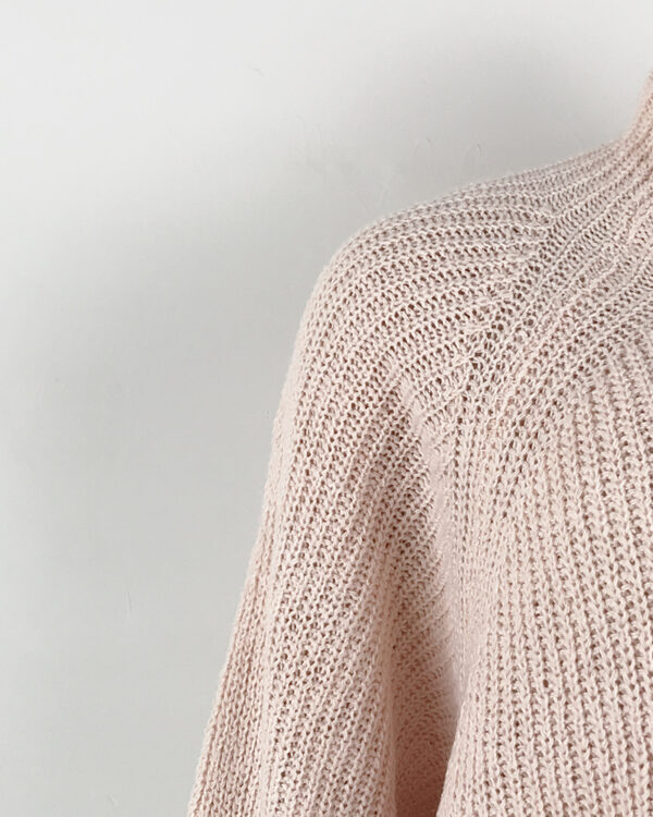 Solid Turtleneck Long Sweater Winter Warm Women Sweater Dress - Image 13