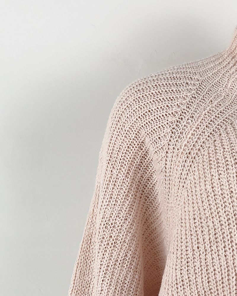 Solid Turtleneck Long Sweater Winter Warm Women Sweater Dress - Image 13