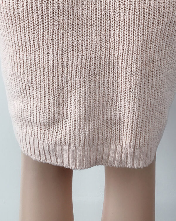 Solid Turtleneck Long Sweater Winter Warm Women Sweater Dress - Image 29