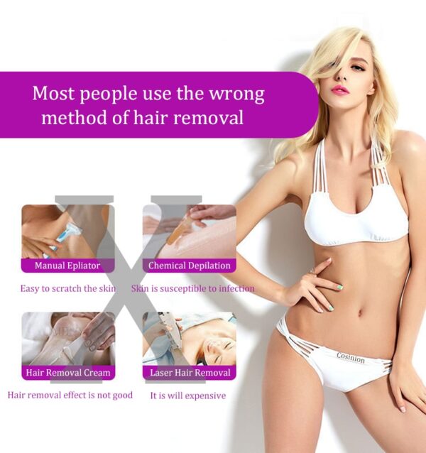 Induction Type Lady Hair Removal Device Epilator Laser Hair Removal Shaver - Image 11