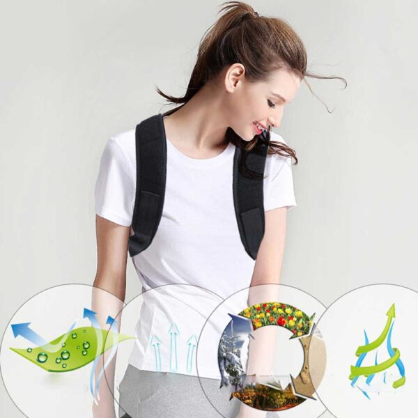 Adjustable Posture Corrector Back Support Strap Brace Shoulder Spine Support Lumbar Posture Orthopedic Belt - Image 11