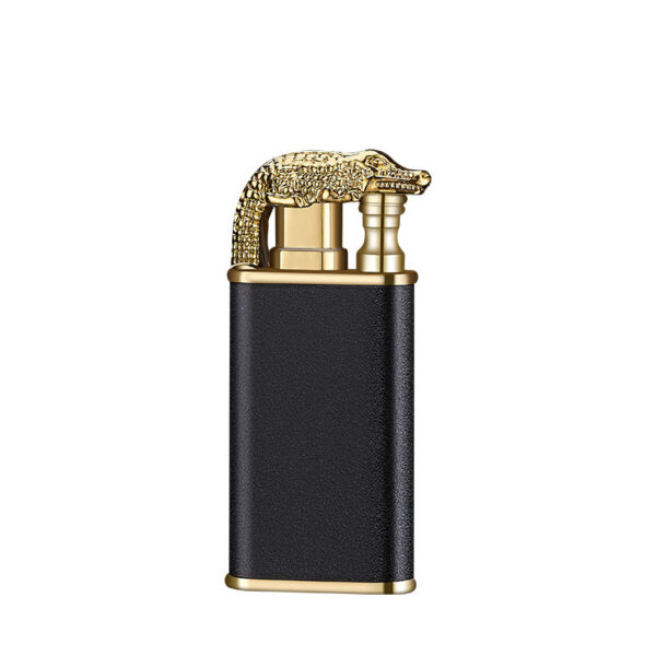 Creative Blue Flame Lighter Dolphin Dragon Tiger Double Fire Metal Winproof Lighter Inflatable Lighter - Image 9