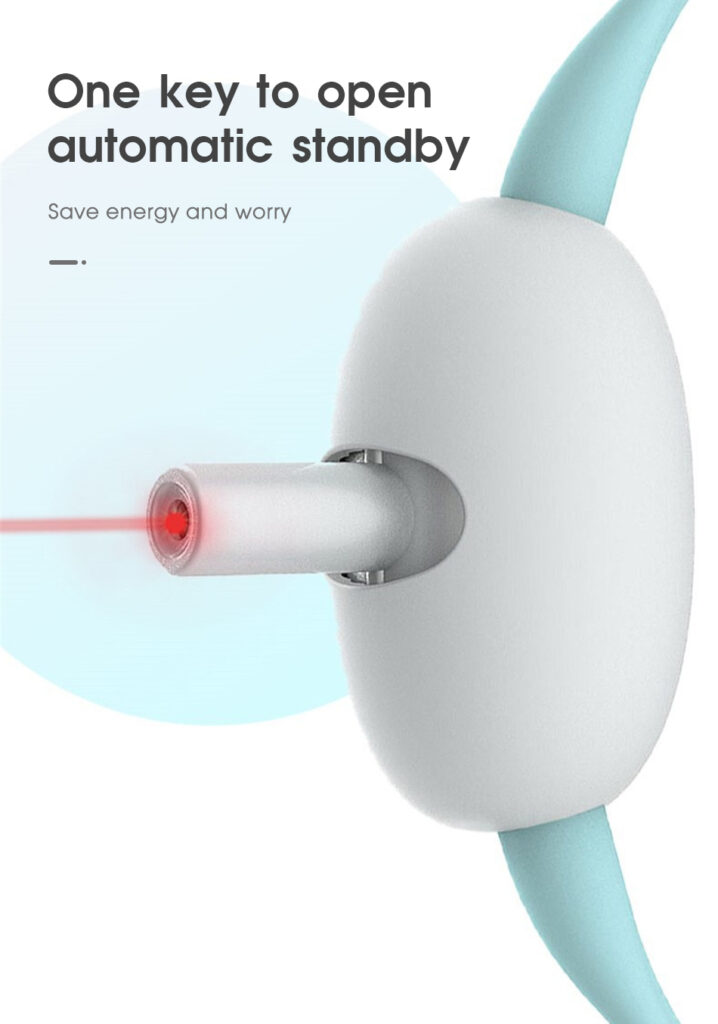 Automatic Cat Toy Smart Laser Teasing Cat Collar Electric USB Charging Kitten Amusing Toys Interactive Training Pet Items