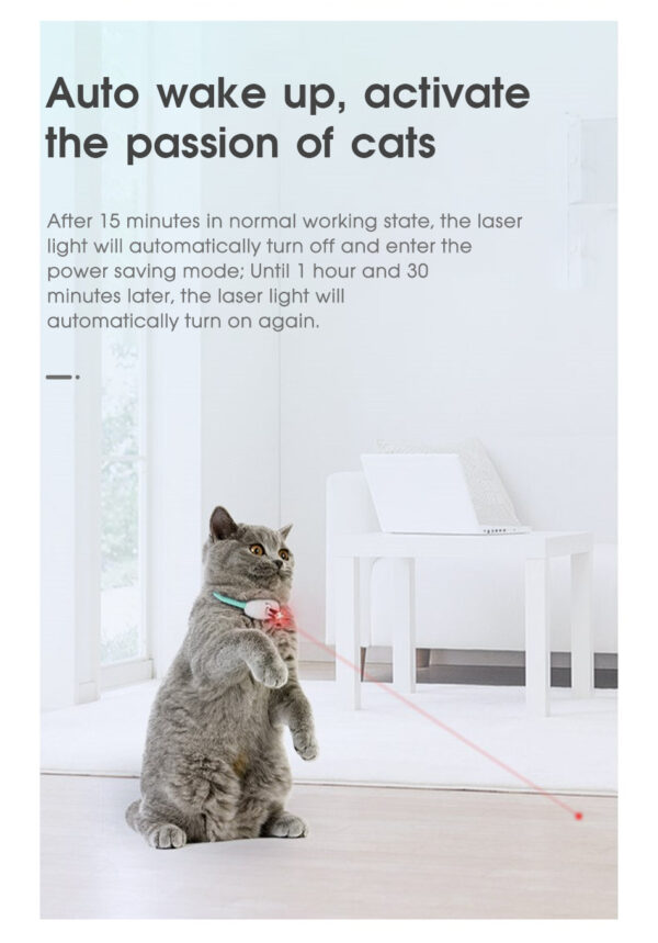 Automatic Cat Toy Smart Laser Teasing Cat Collar Electric USB Charging Kitten Amusing Toys Interactive Training Pet Items - Image 17