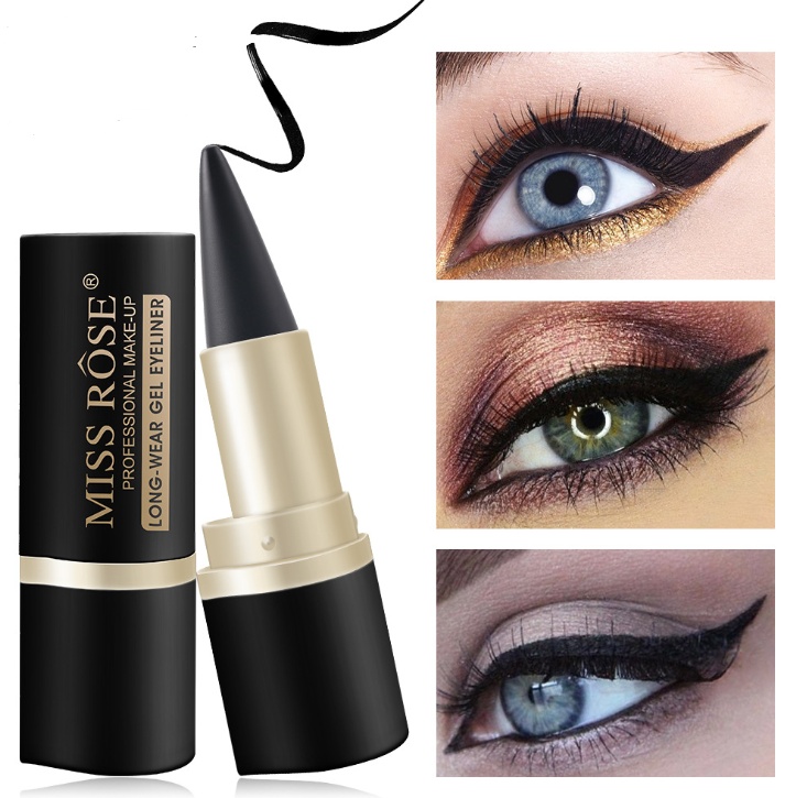 Waterproof Black Eyeliner Liquid Eye Liner Pen Pencil Gel Beauty Makeup Cosmetic Eyelashes Waterproof Eye Liner Makeup Tool - Image 1