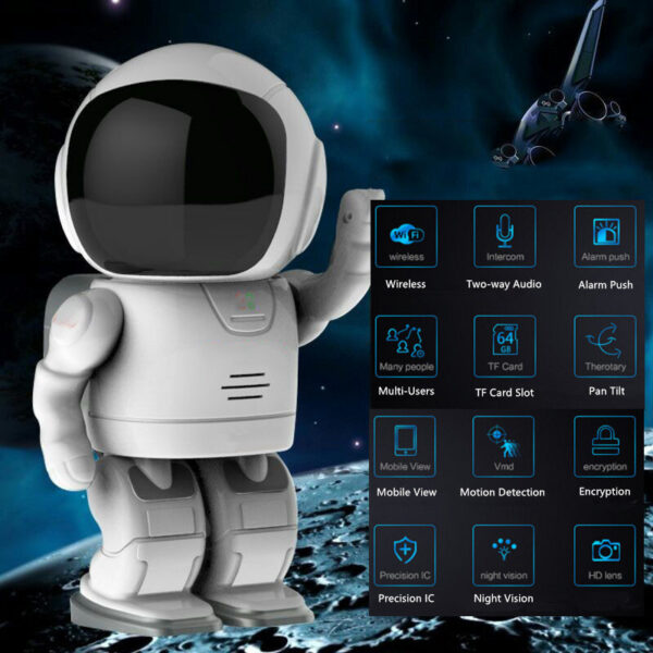 Astronaut Robot Camera IP Wifi Wireless P2P Security Surveillance Night Vision IR Home Security Robot Baby Monitor - Image 9