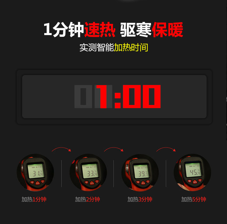 New Heated Jacket Coat USB Electric Jacket Cotton Coat Heater Thermal Clothing - Image 12