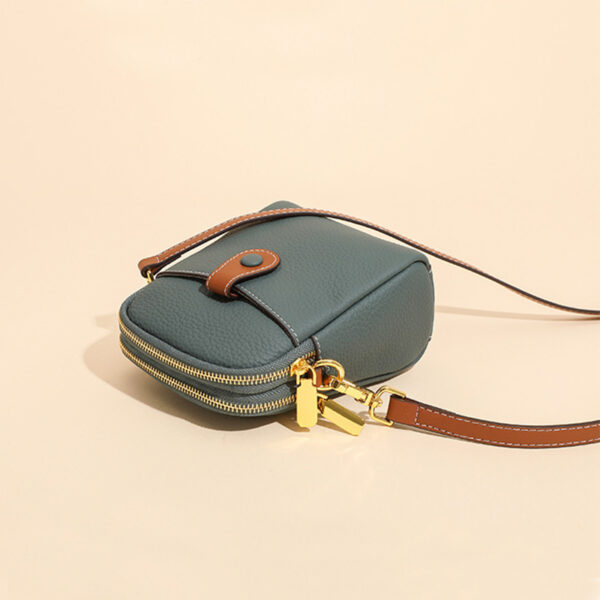 Lychee Pattern Mobile Phone Bag Small High Quality Leather Crossbody Bags For Women Wallet - Image 15