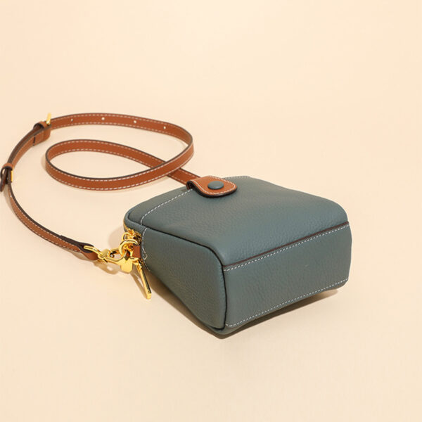 Lychee Pattern Mobile Phone Bag Small High Quality Leather Crossbody Bags For Women Wallet - Image 14