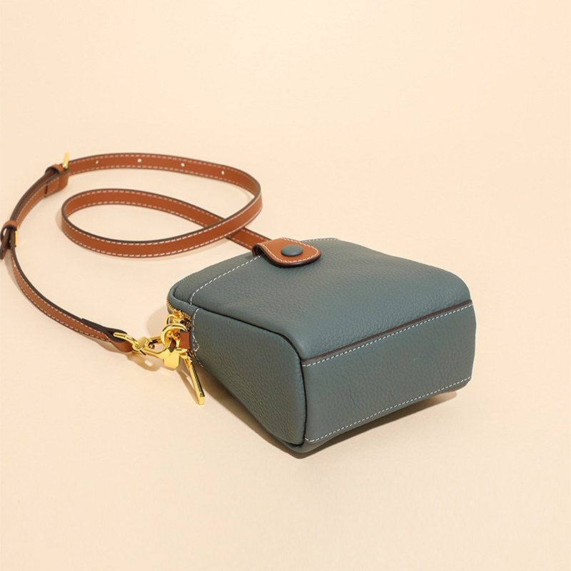 Lychee Pattern Mobile Phone Bag Small High Quality Leather Crossbody Bags For Women Wallet - Image 14