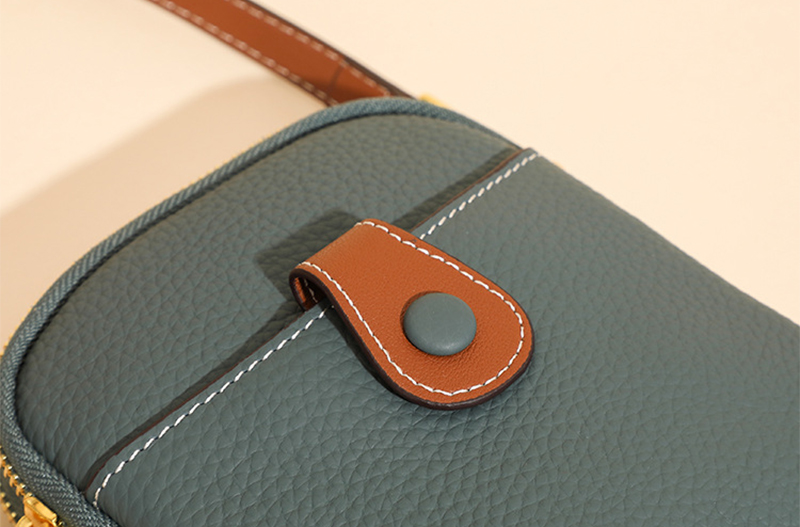 Lychee Pattern Mobile Phone Bag Small High Quality Leather Crossbody Bags For Women Wallet - Image 13
