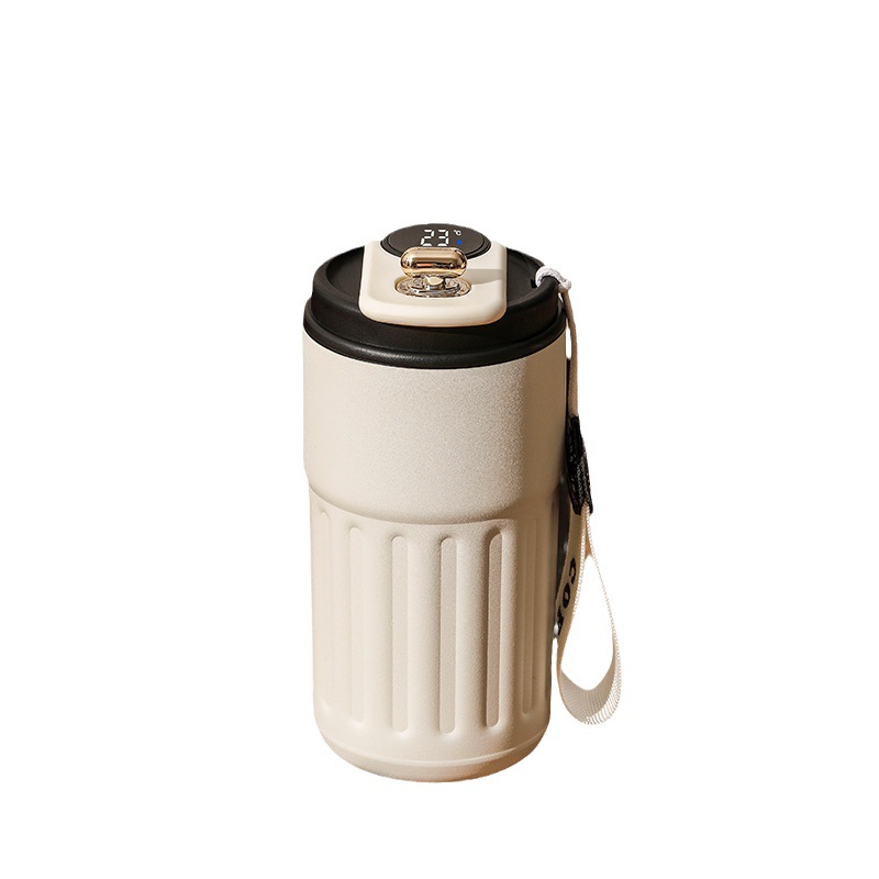 Smart Digital Thermal Bottle Portable Coffee Mug Stainless Steel Water Bottle In-Car Insulated Cup Keep Cold Vacuum Flasks 450ml - Image 15