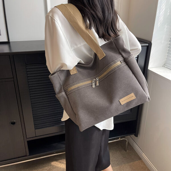 Canvas Shoulder Bags Women's Totes Handbag - Image 7