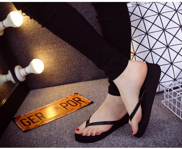Flip-flops Flat Chunky-sole Sandals High-heeled Sandals - Image 6