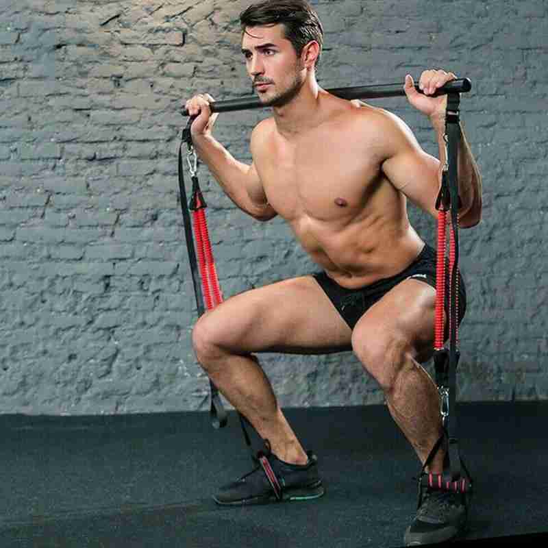 Pilates Bar Kit With Resistance Bands Portable Home Gym Workout Equipment Perfect Stretched Fusion Exercise Bar And Bands - Image 13