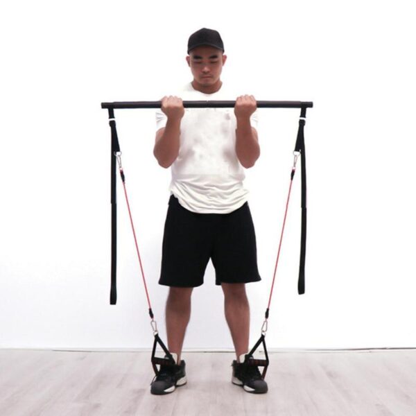 Pilates Bar Kit With Resistance Bands Portable Home Gym Workout Equipment Perfect Stretched Fusion Exercise Bar And Bands - Image 14