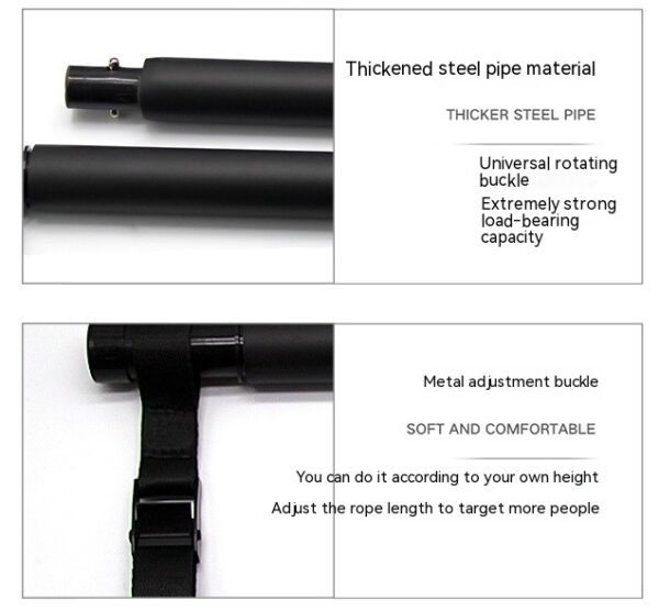 Pilates Bar Kit With Resistance Bands Portable Home Gym Workout Equipment Perfect Stretched Fusion Exercise Bar And Bands - Image 9