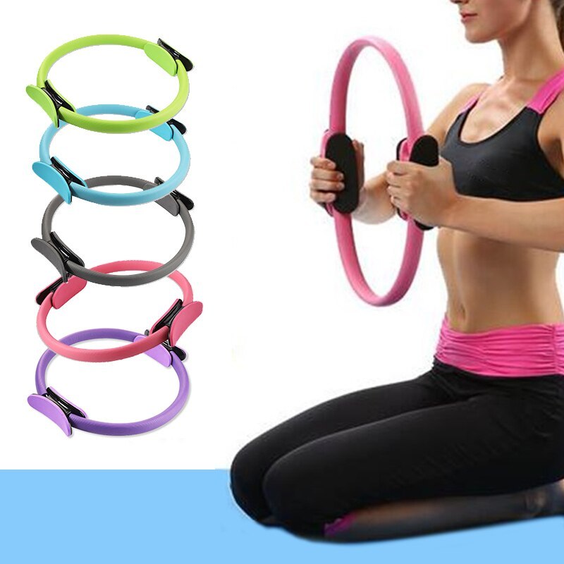 Yoga Fitness Pilates Ring Women Girls Circle Magic Dual Exercise Home Gym Workout Sports Lose Weight Body Resistance - Image 1