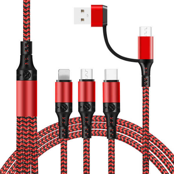 Fast Charging Five-in-one Data Cable, One For Three Charging Cables - Image 8