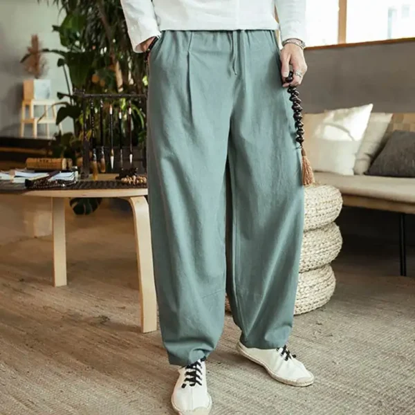 Chinese style large fat wide leg pants - Image 8
