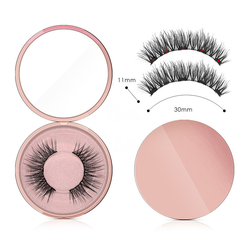 Natural Long Lasting Magnetic Liquid Eyeliner & Magnetic False Eyelashes & Tweezer Set Make up Set - Image 4