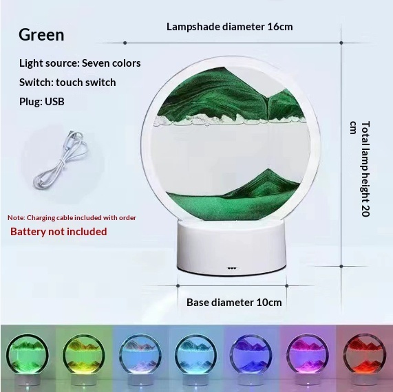 Creative 3D Quicksand Table Lamp Bedside - Image 10