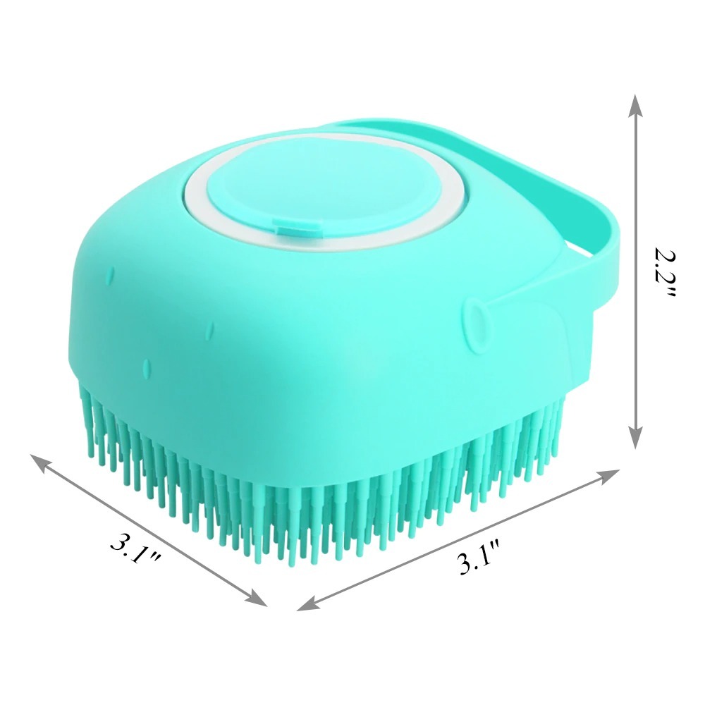 Pet Dog Shampoo Massager Brush Cat Massage Comb Grooming Scrubber Shower Brush For Bathing Short Hair Soft Silicone Brushes - Image 9