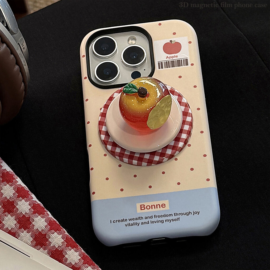 3D Luminous Magnetic Suction Stand Phone Case