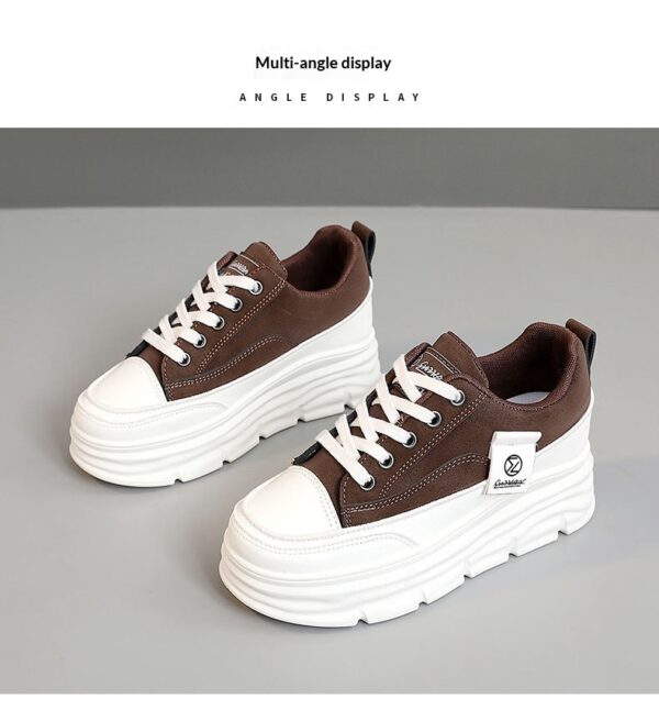 Women's Hidden-Heel Thick-Soled Durable All-Match Breathable Sneakers - Image 10