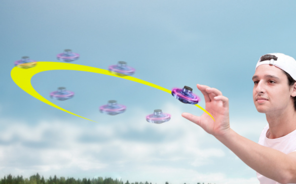 Mini Fingertip Gyro Interactive Decompression Toy Drone LED UFO Type Flying Helicopter Spinner Toy Kids - Image 22