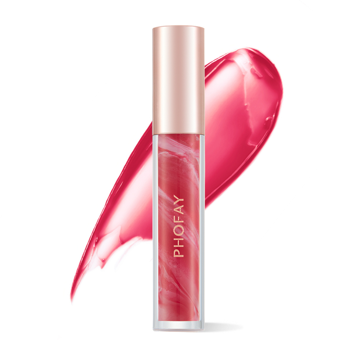 PHOFAY Rose Blooming Hydrating Lip Gloss - Image 1