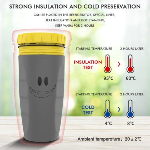 No Cover Twist Cup Travel Portable Cup Double Insulation Tumbler Straw Sippy Water Bottles Portable For Children Adults - Image 7