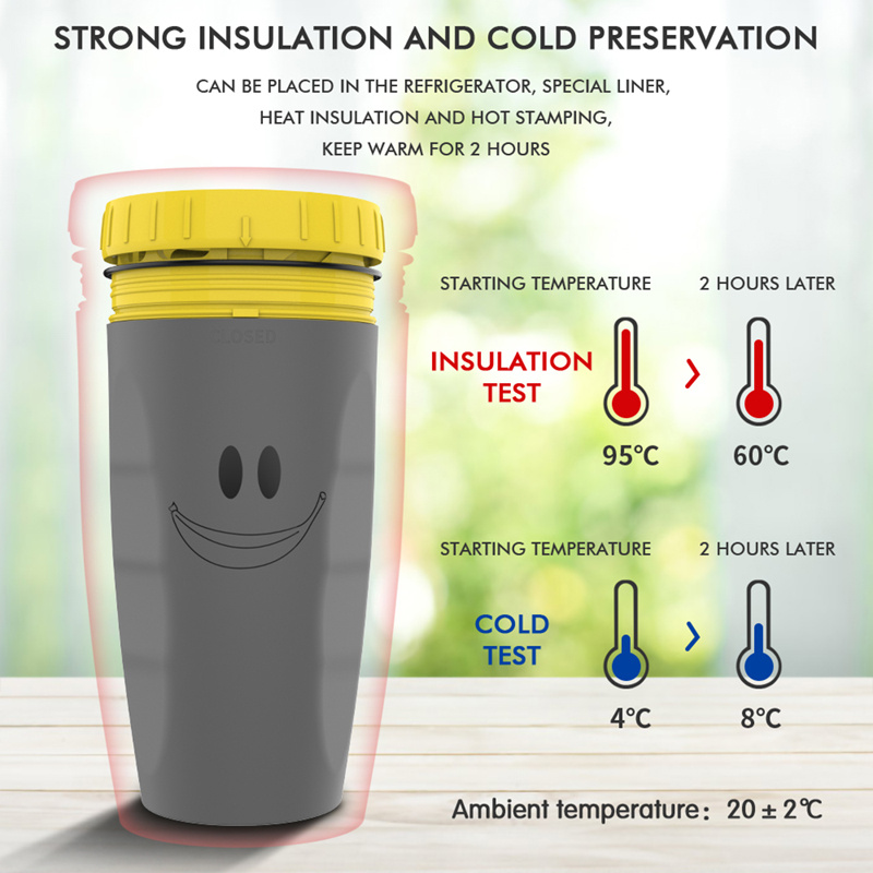 No Cover Twist Cup Travel Portable Cup Double Insulation Tumbler Straw Sippy Water Bottles Portable For Children Adults - Image 7