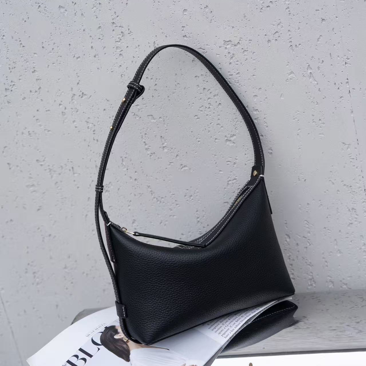 Commuter All-Match Genuine Leather Womens Bag - Image 1