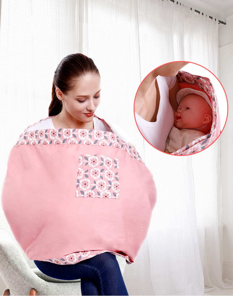 Baby Wrap Carrier Sling Adjustable Infant Comfortable Nursing Cover Soft Breathable Breastfeeding Carrier - Image 2