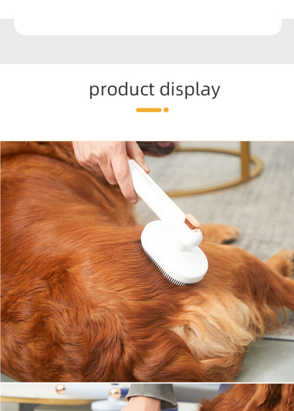 Pet Comb Cat Dog To Remove Floating Hair Pet Hair Brush Hair Removal Artifact Pet Grooming Brush Supplies Self Cleaning Comb Pet Products - Image 12