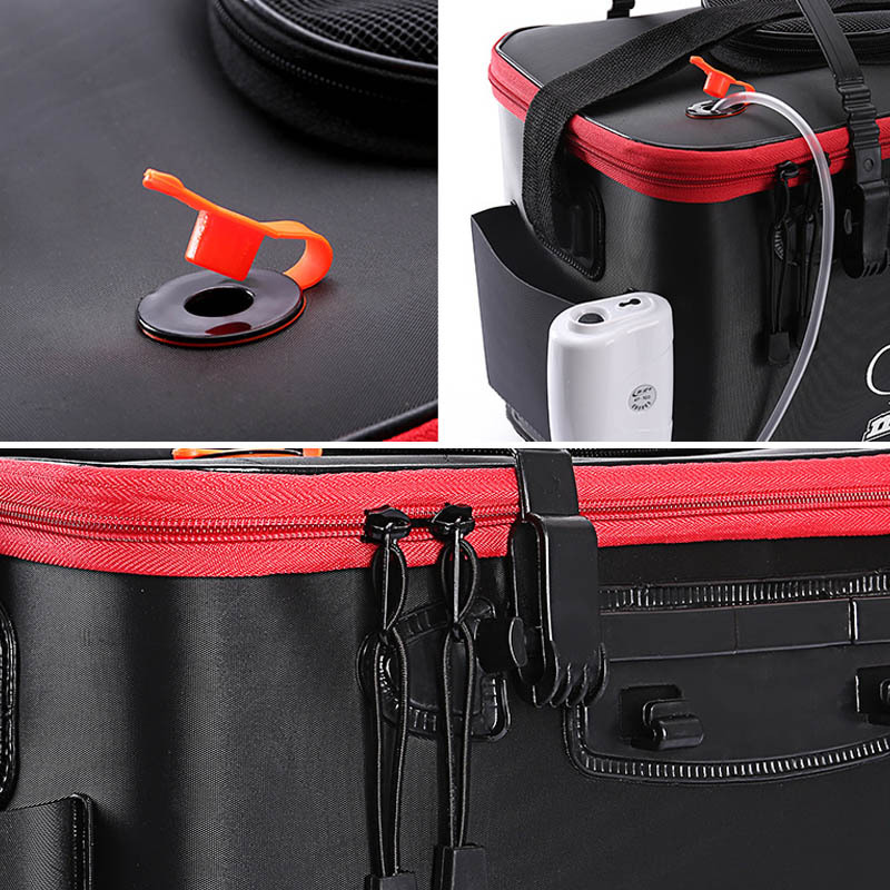 EVA Portable Fishing Bag Folding Thicken Live Fishing Box Tank Bucket Camping Fishing Tackle Fishbox Storage Bag - Image 3