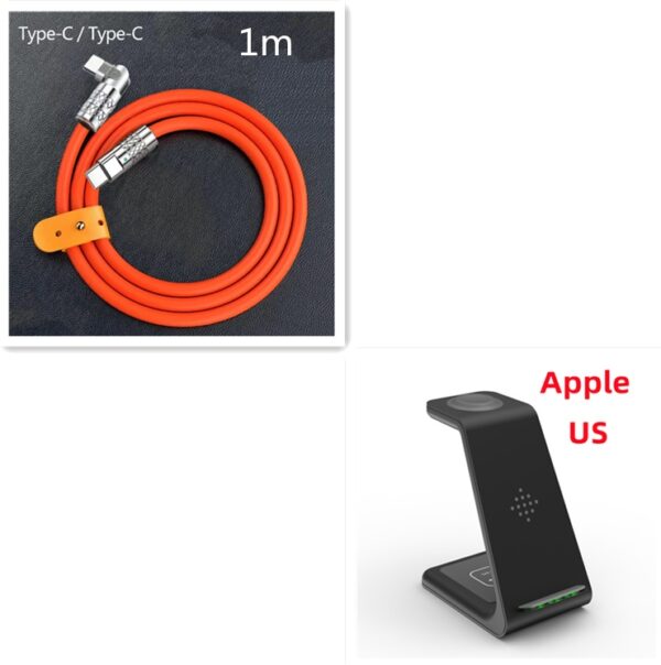 3 In 1 Fast Charging Station Wireless Charger Stand Wireless Quick Charge Dock For Phone Holder - Image 42