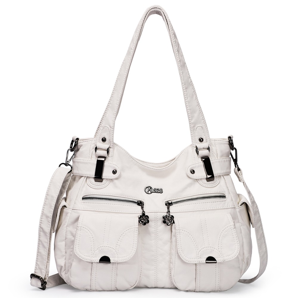 Fashion Ladies Soft Leather Portable Messenger Bag Crossbody Bags For Women Zipper Pocket Soft Casual Tote - Image 13