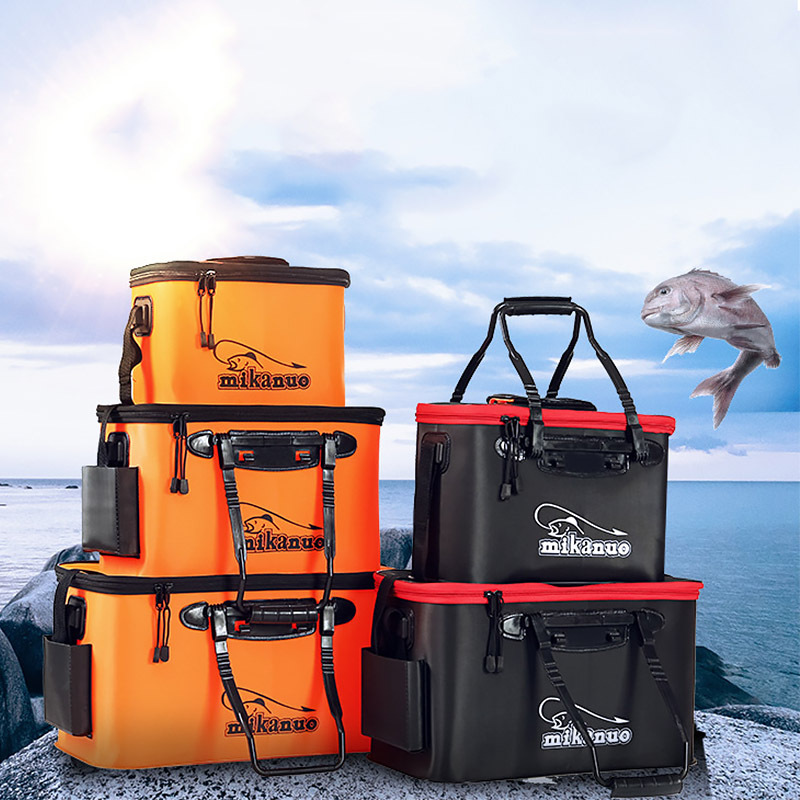 EVA Portable Fishing Bag Folding Thicken Live Fishing Box Tank Bucket Camping Fishing Tackle Fishbox Storage Bag - Image 1
