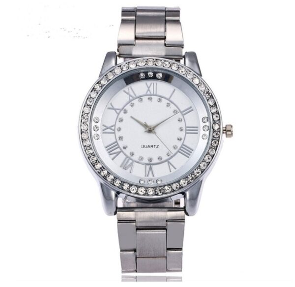 Vansvar Brand Rose Gold Watch Luxury Women Dress Rhinestone Quartz Watch Casual Women Stainless Steel Wristwatches Female Clock - Image 6