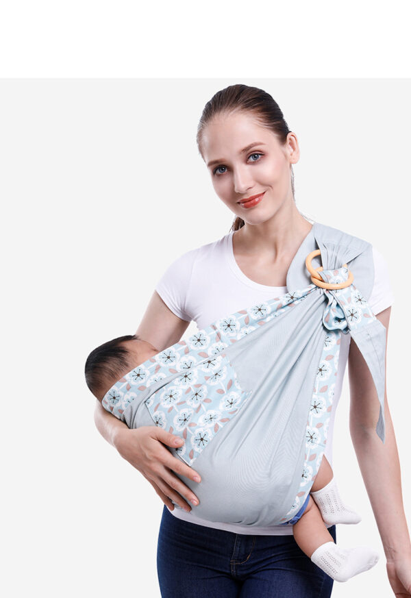 Baby Wrap Carrier Sling Adjustable Infant Comfortable Nursing Cover Soft Breathable Breastfeeding Carrier - Image 4