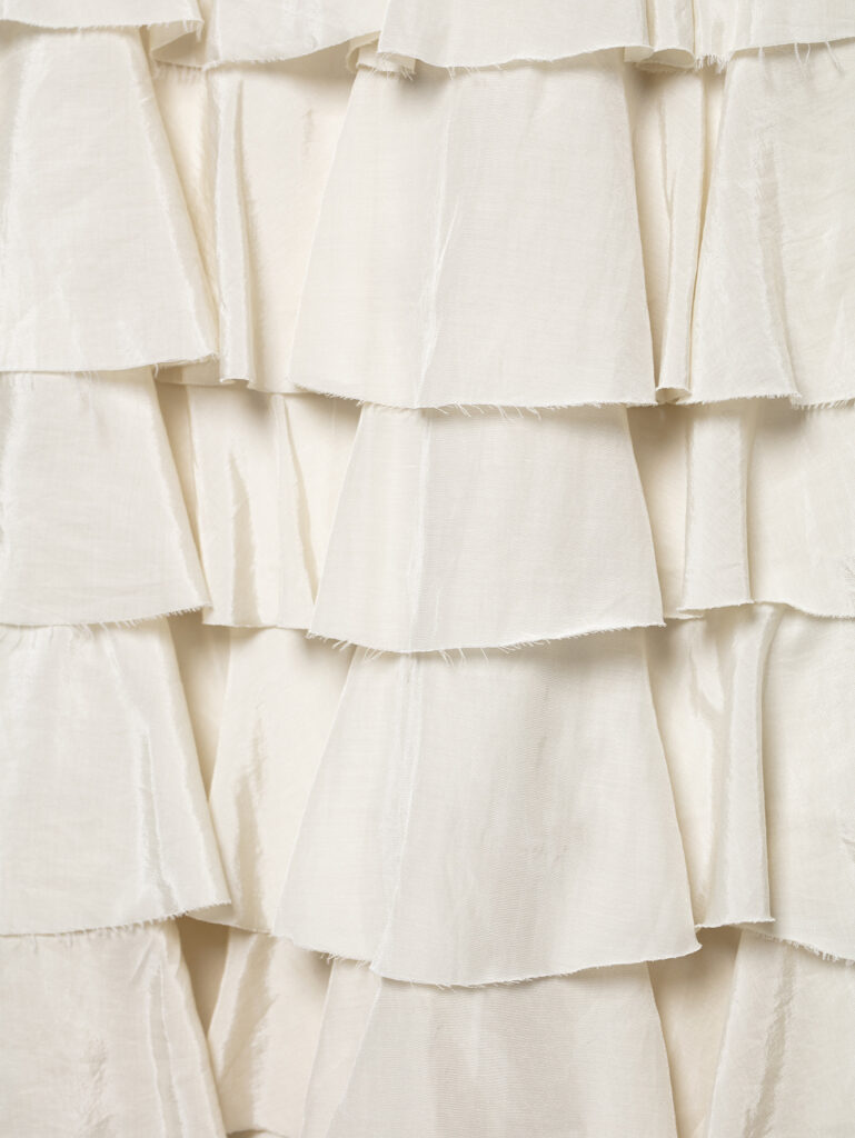 Women's Tiered-ribbon Decorated Cake-style Midi Skirt