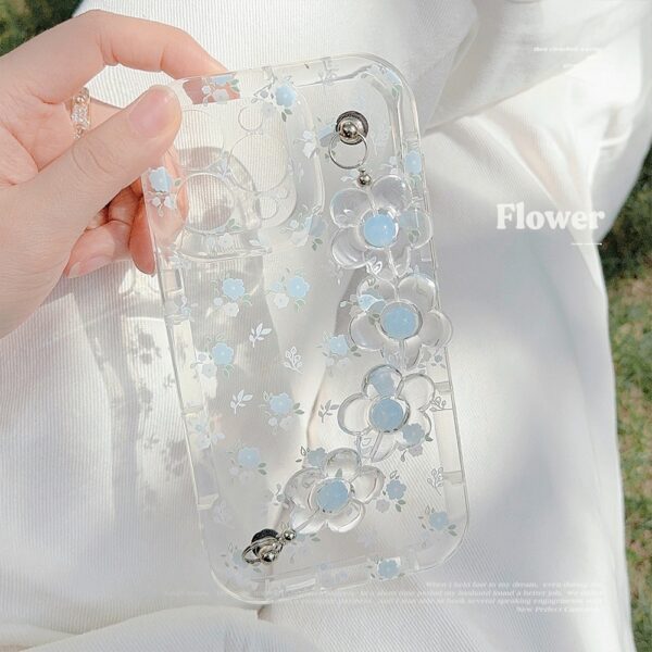 Fresh And Summery Blue Floral Phone Case - Image 7