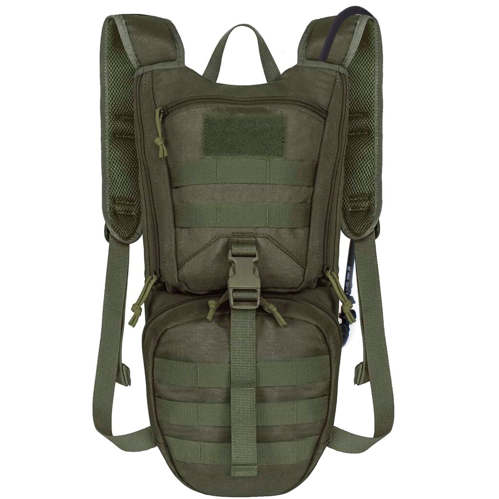 Tactical Hydration Backpack With 2.5L Bladder and Thermal Insulation